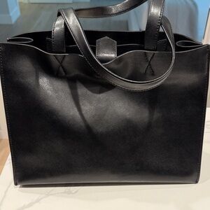 Banana Republic Sleek Black Tote Bag